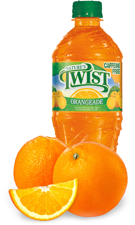 Nature's Twist Orangeade Regular View Nutrition Facts - Natures Twist Lemonade, Sugar Free, Caffeine Free - (550x800), Png Download
