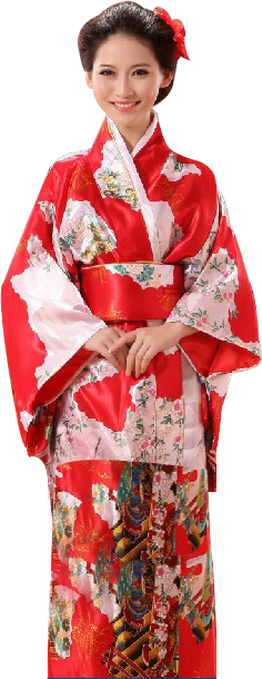 Jai Mata Di Png - Japanese Kimono Vintage Yukata Haori Costume Retro (236x610), Png Download