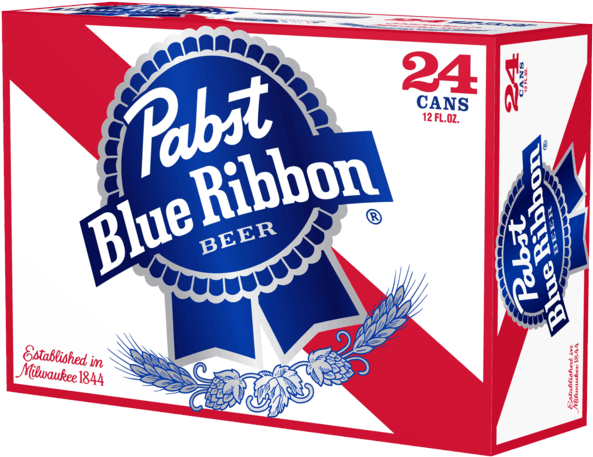 00 For Pabst Blue Ribbon® Beer - Pabst Blue Ribbon (600x471), Png Download