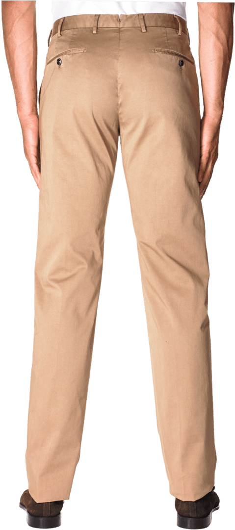 Zanella Cotton Stretch Trouser- Khaki (900x1125), Png Download