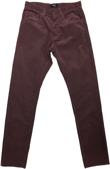 101 Gild 16 Wale Aged Wine Stretch Corduroy Relaxed - Cargo Pants (450x600), Png Download