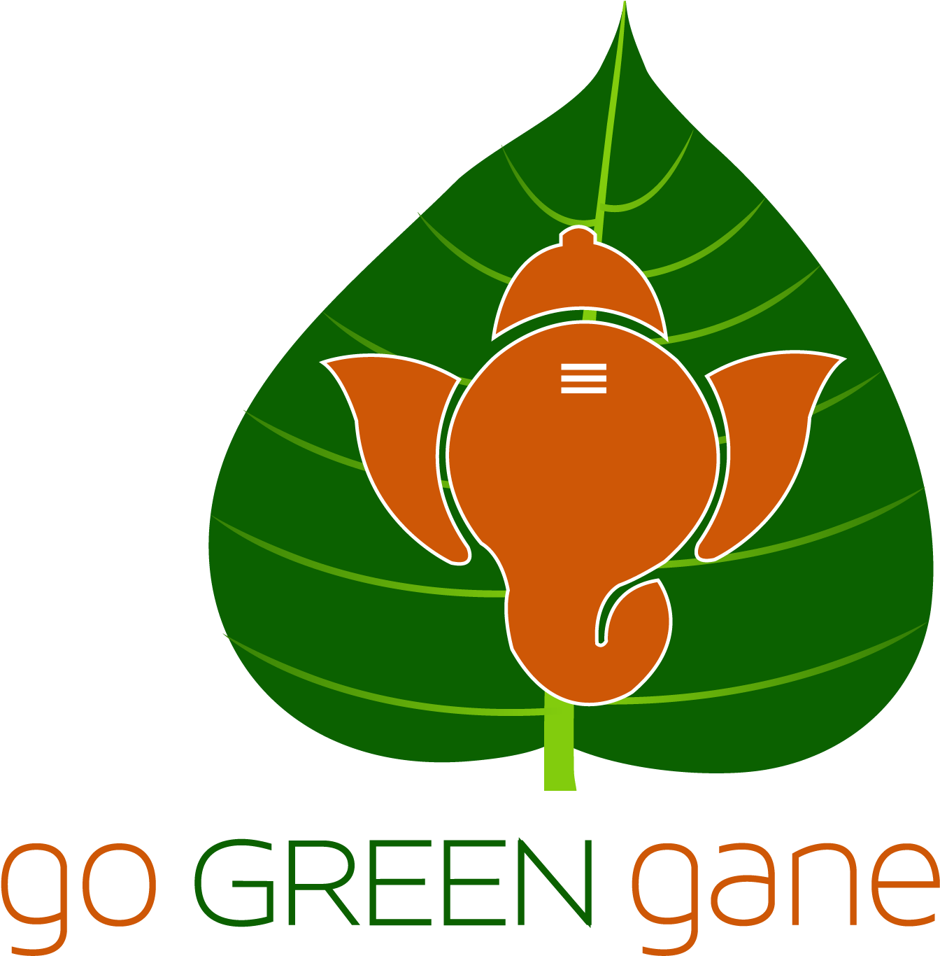 Go Green Ganesha - Ganesha Image Png Green (1368x1368), Png Download
