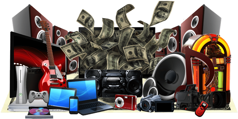 Selling Electronics (821x412), Png Download