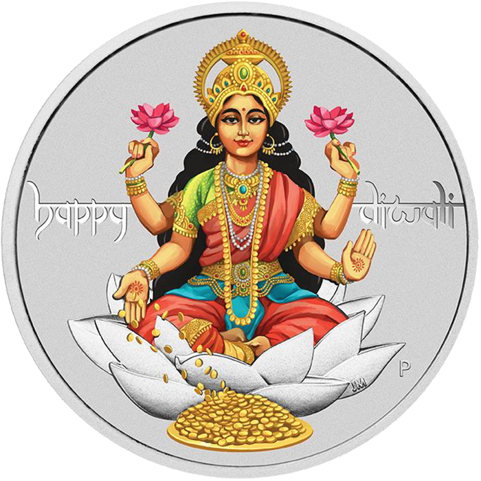 2017 Diwali Festival 1oz Silver Coin (700x700), Png Download