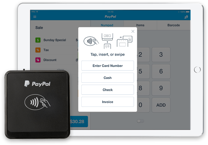 Paypal Chip And Tap Reader Guide - Paypal Chip And Tap Reader (800x541), Png Download