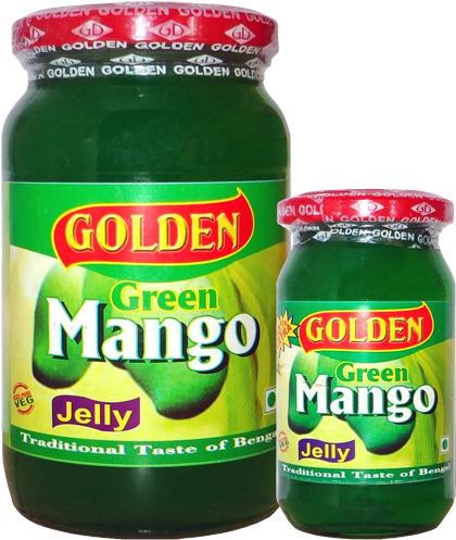 Golden Green Mango Jelly - Jam (488x550), Png Download