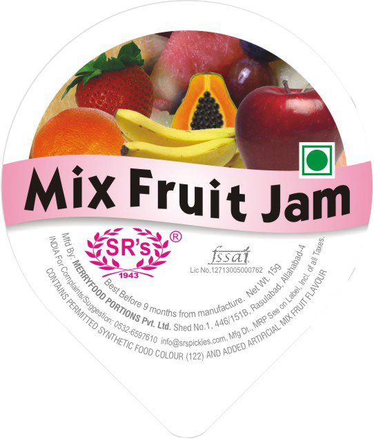 Sr's Mixed Fruit Jam Is Well-known For Its Delicious - Jam Chiplet (542x636), Png Download