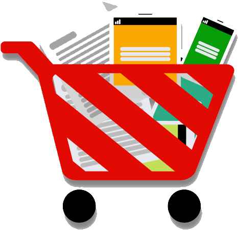 Shopping Cart Logo - Ecommerce Design & Solutions (581x515), Png Download