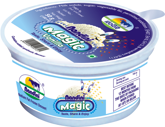 Magic Dessert Cup - Vanilla Cup Ice Cream Png (600x500), Png Download