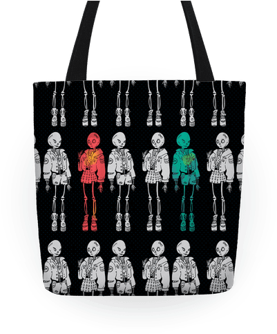 Skeleton Girls Tote - Cool Tote Bag (484x484), Png Download