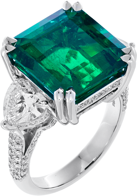 Green Emerald Ring - Emerald Ring Png (1000x1000), Png Download