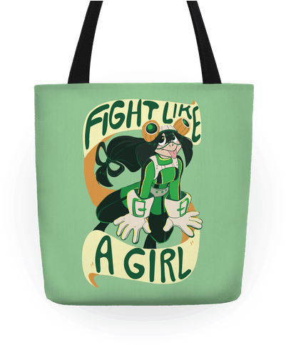 Fight Like A Girl Tote - Rock And Roll Buck Tote Bag: Funny Tote Bag From Lookhuman. (484x484), Png Download