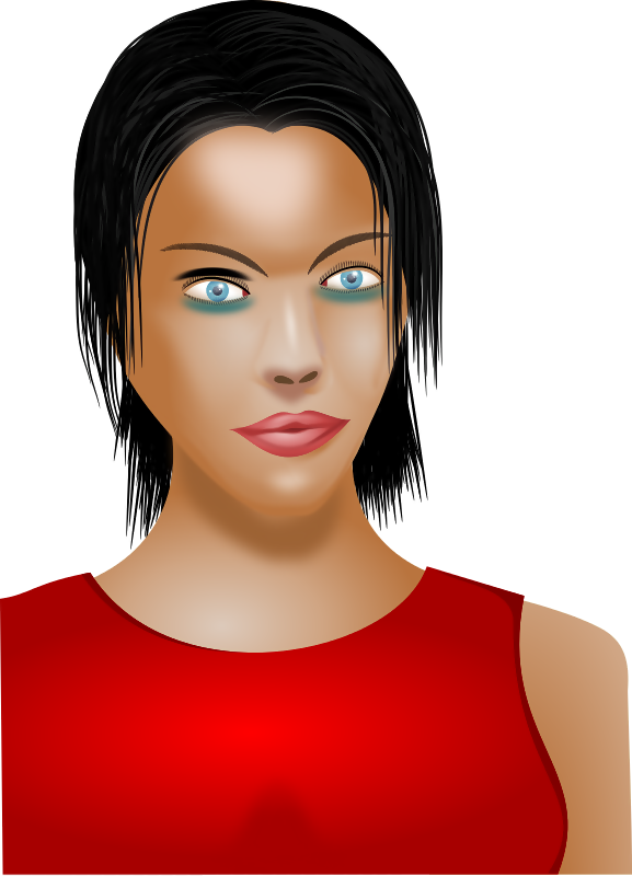 A Young Lady - Girl (577x800), Png Download