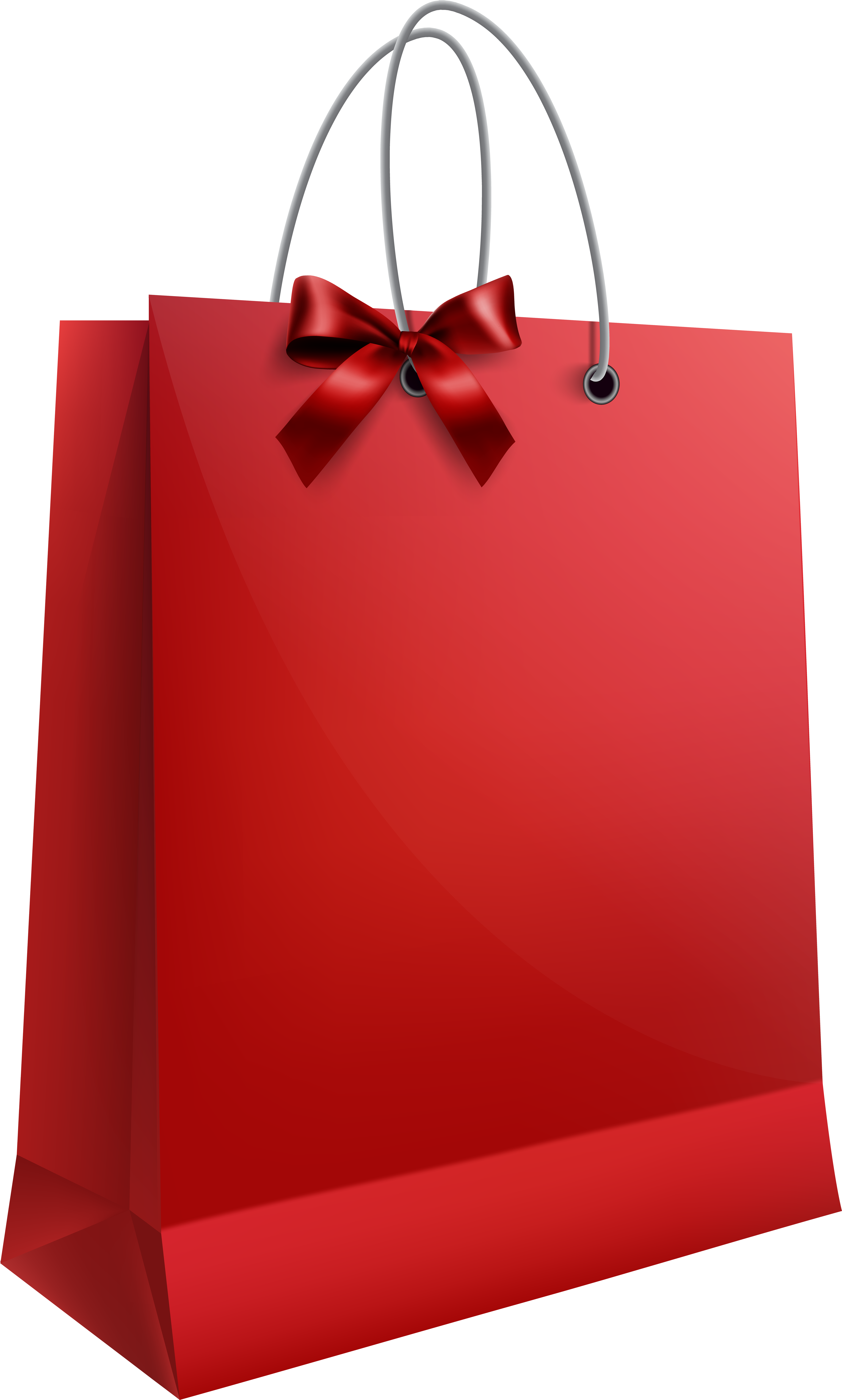 Gift Bag With Bow Png Clip Art - Gift Paper Bag Png (4810x8000), Png Download