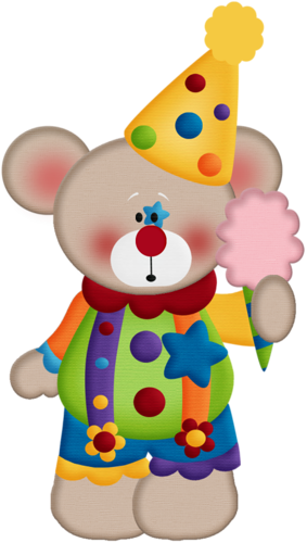 Aw Circus Bear 3 - Bear Circus Clipart (283x500), Png Download