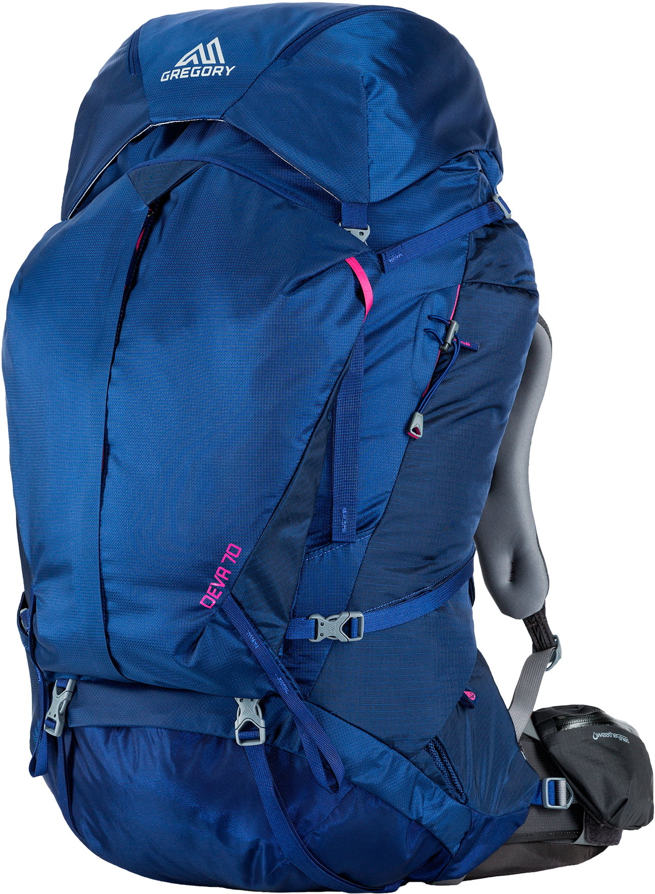 Deva 70 In The Color Egyptian Blue - Gregory Deva 70 Trekking Backpack Size 70 L - S Blue (2000x2000), Png Download