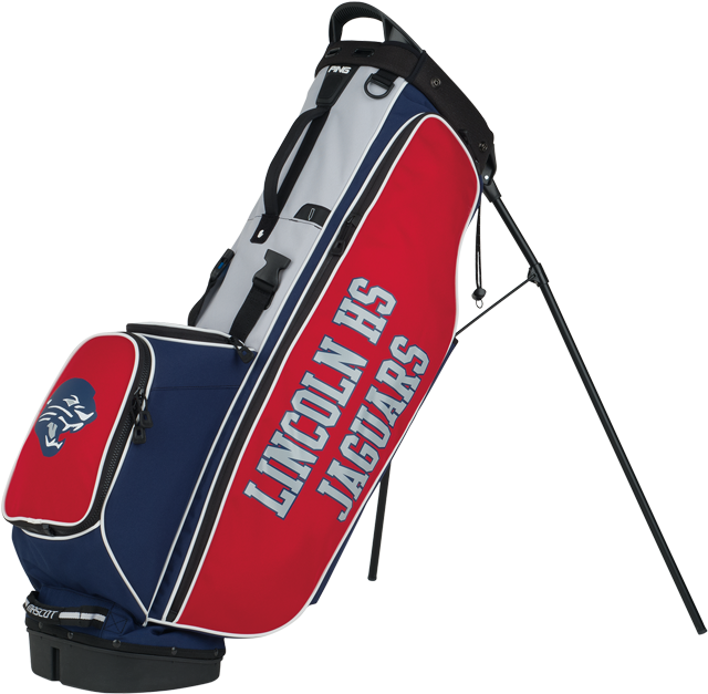 Mascot Team - Ping 4 Series Stand Bag Black/red (700x700), Png Download