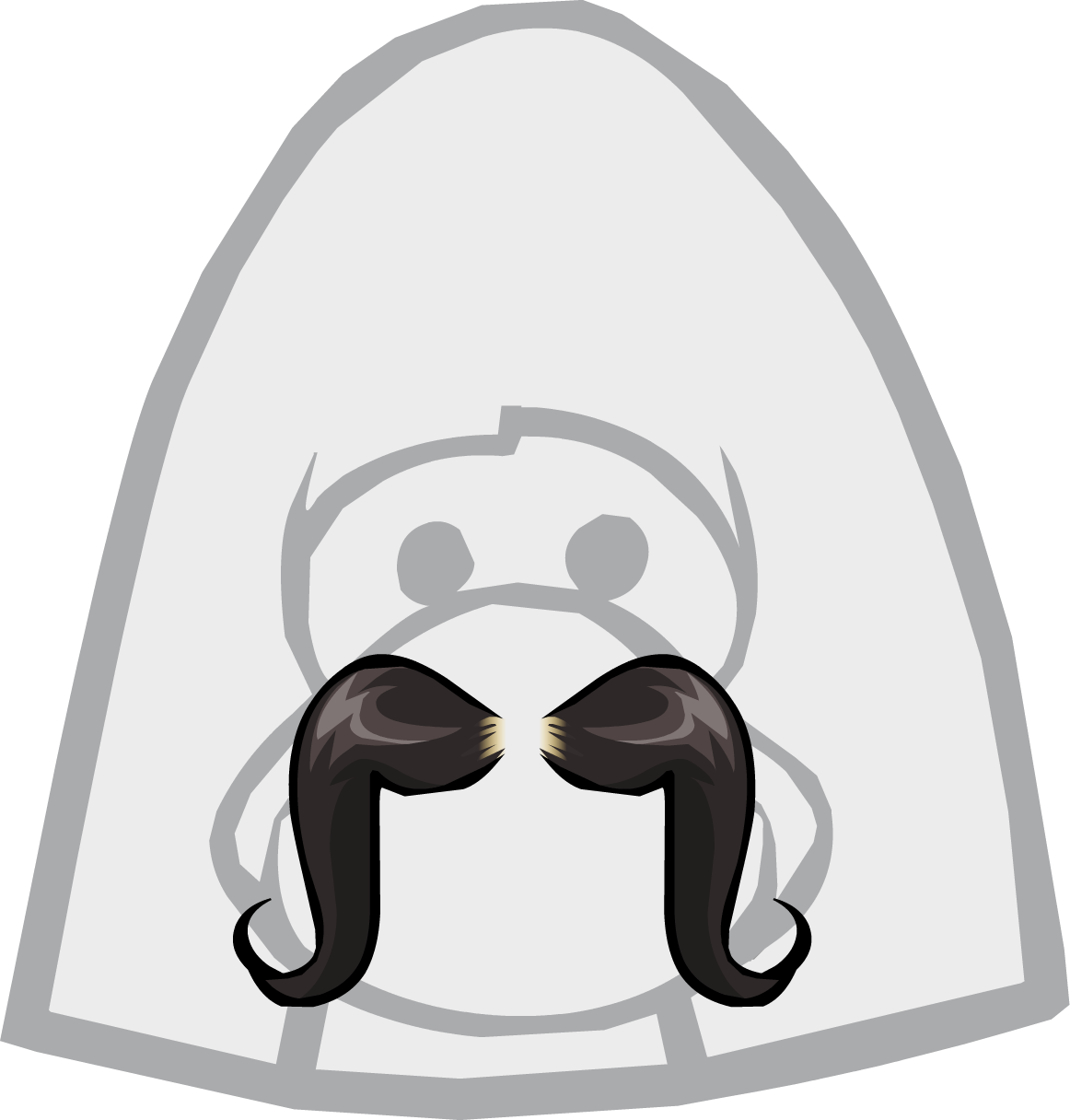 Western Mustache Icon - Club Penguin Mustache (1162x1216), Png Download