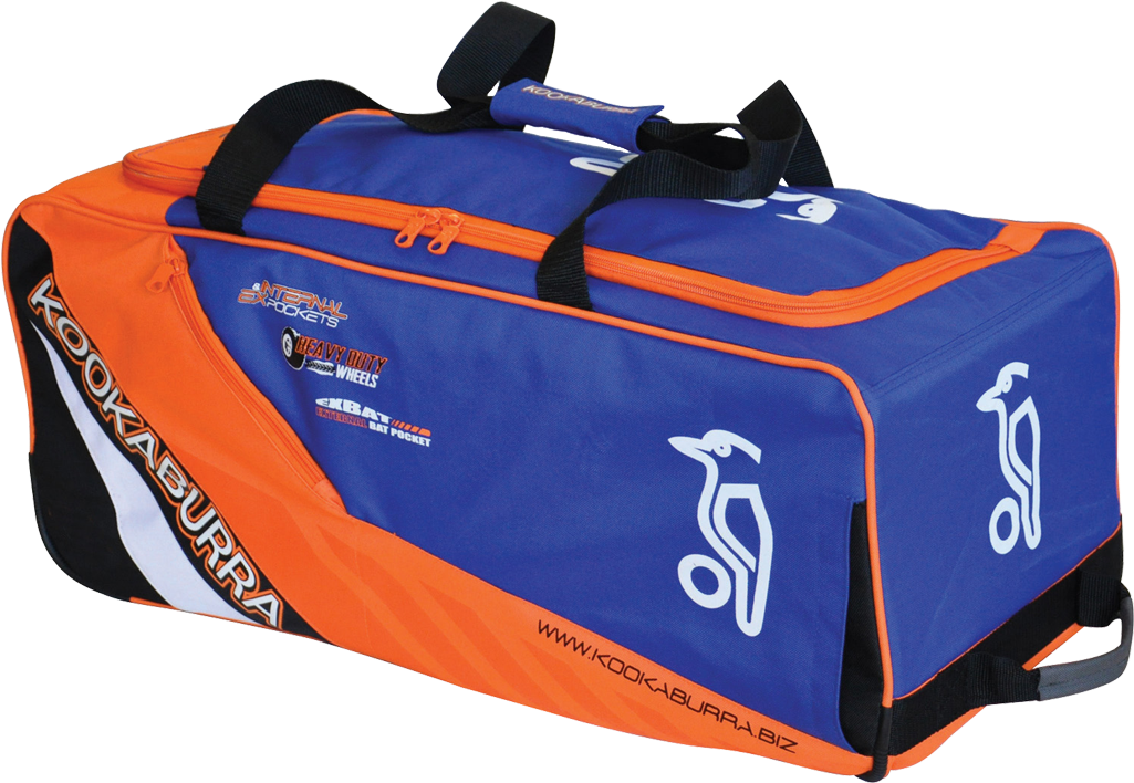 Buy Cricket Kit Bags Online - Kookaburra 2017 Pro 2500 Wheeled Cricket Bag Black (1024x1024), Png Download