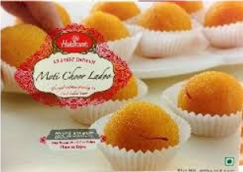 Frozen Haldiram Motichur Ladoo 360 Gm Sweets - Cupcake (500x500), Png Download