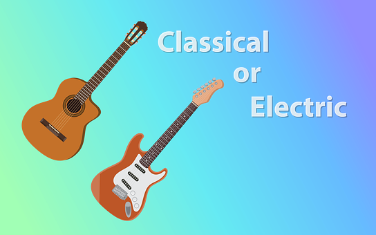Guitar, Electric, Set, Background, Music - Guitar (544x340), Png Download