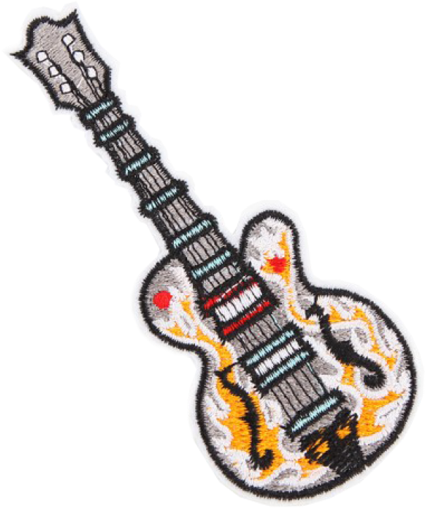 Bij Kiki Iron-on Patch Gitar - Iron-on (960x720), Png Download