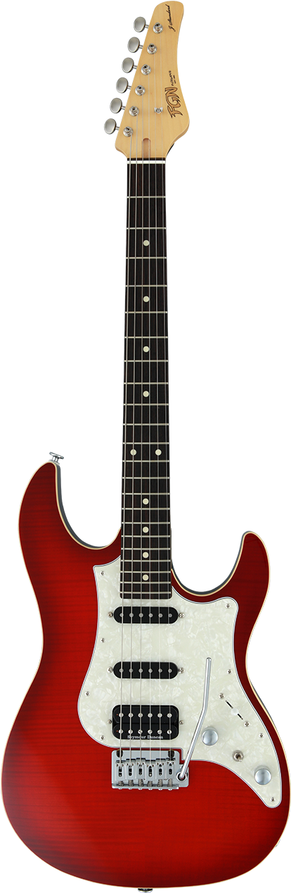 Fgn Guitar (530x1455), Png Download