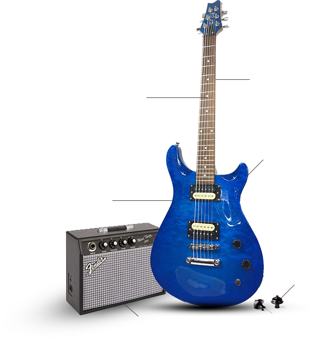 Accessories - Electric Guitar (626x677), Png Download