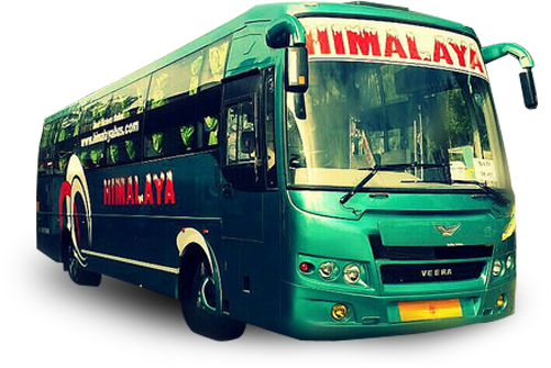 Bus 1 - New Himalaya Travels Volvo (501x335), Png Download