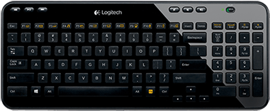 Wireless Keyboard K360 Space Saving, Full-size Keyboard - Wireless Keyboard (393x393), Png Download