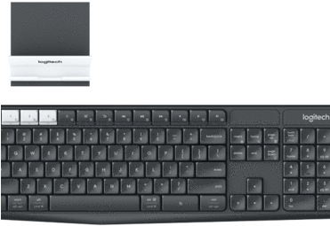 Logitech K375s Multi-device Wireless - Logitech K375s Wireless Multi-device Keyboard (black) (370x370), Png Download