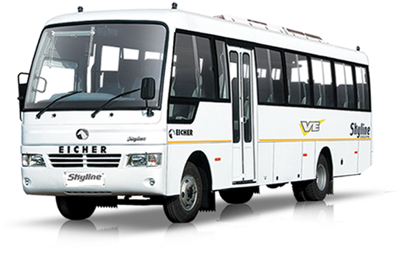 Eicher Skyline Bus 32 Seater (775x418), Png Download