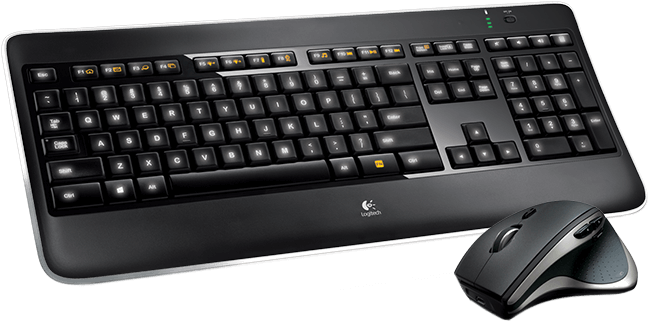Wireless Performance Combo Mx800 - Logitech Wireless Desktop Mx800 (652x561), Png Download