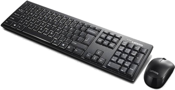 Lenovo 100 Wireless Laptop Keyboard - Lenovo 100 Wireless Combo Keyboard & Mouse (600x600), Png Download