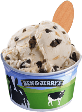 Coconut Almond Fudge Chip Bulk - Chip Off The Dough Block Ben And Jerry's (374x393), Png Download