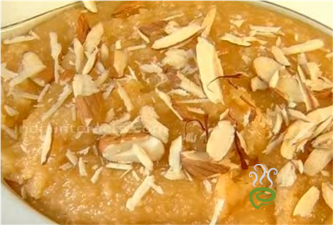 Badam Halwa Video Recipe - Badam Halwa (800x441), Png Download