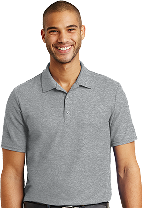 Women Print Scrubs - Gildan Dryblend 6 Ounce Double Pique Sport Shirt (335x421), Png Download