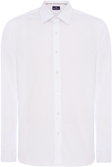 Fairfax Poplin Stretch Shirt Fairfax Poplin Stretch - Formal Designer White Shirts For Men (460x611), Png Download