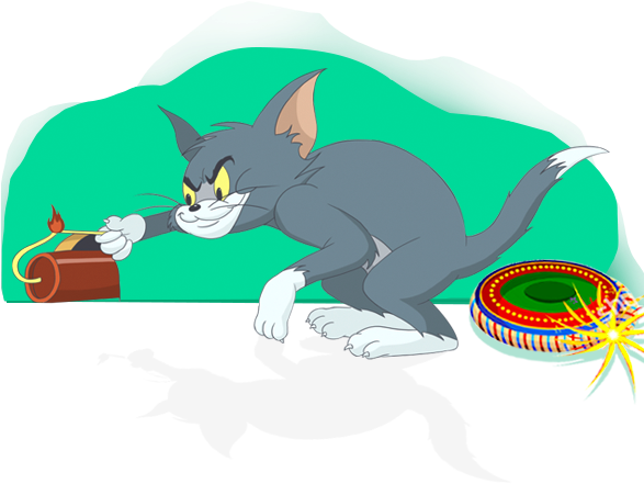 Chakkras - Tom And Jerry (586x459), Png Download