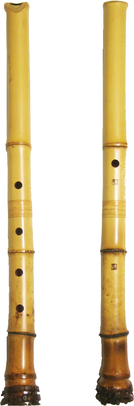 Bamboo Musical Instruments - Shakuhachi Flute (446x1324), Png Download