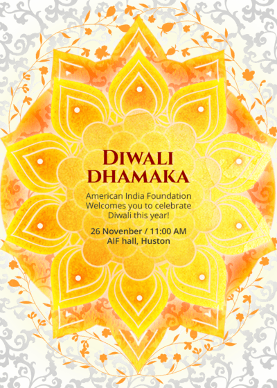 Explosions Of Diwali Fireworks, This Festival Invitation - Sacred Lotus (400x560), Png Download
