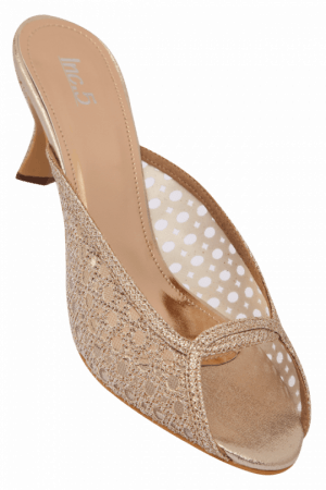 5 Womens Ethnic Slipon Fancy Heel Chappal - Slipper (300x450), Png Download