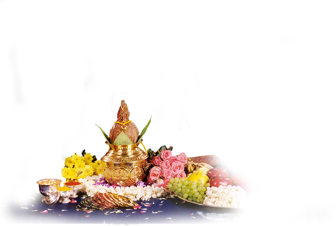 Go To Image - Pooja Samagri Images Png (1600x1067), Png Download