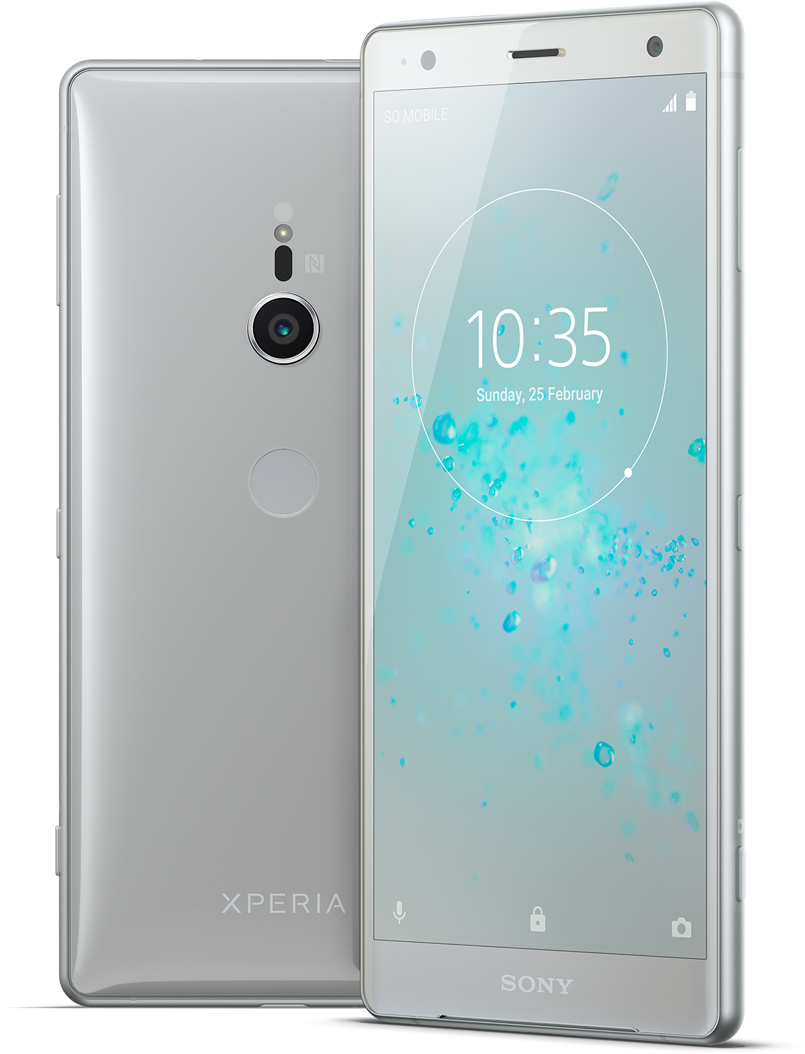 Xz2 Compact White Silver (2000x2000), Png Download