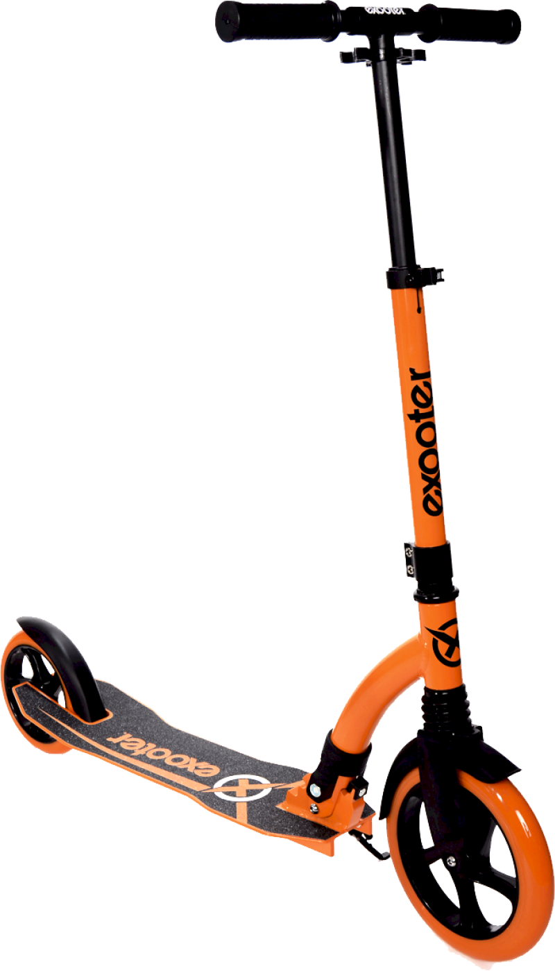 Exooter M1550bo 6xl Adult Kick Scooter With Front Shocks (655x1145), Png Download