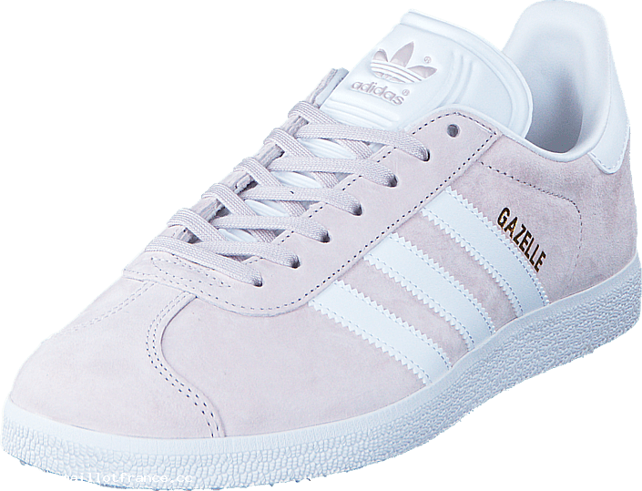 Adidas Originals Gazelle Ice Purple F16/white/gold - British Knights Shoes White (705x539), Png Download