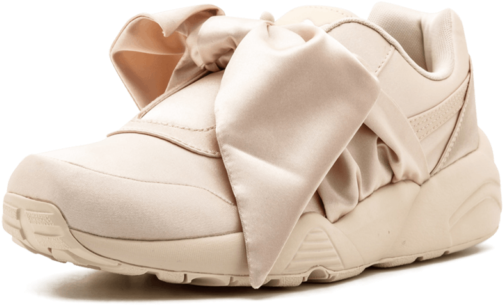 Puma Womens Fenty By Rihanna Pink Bow Sneaker 36505402 - Shoe (640x384), Png Download