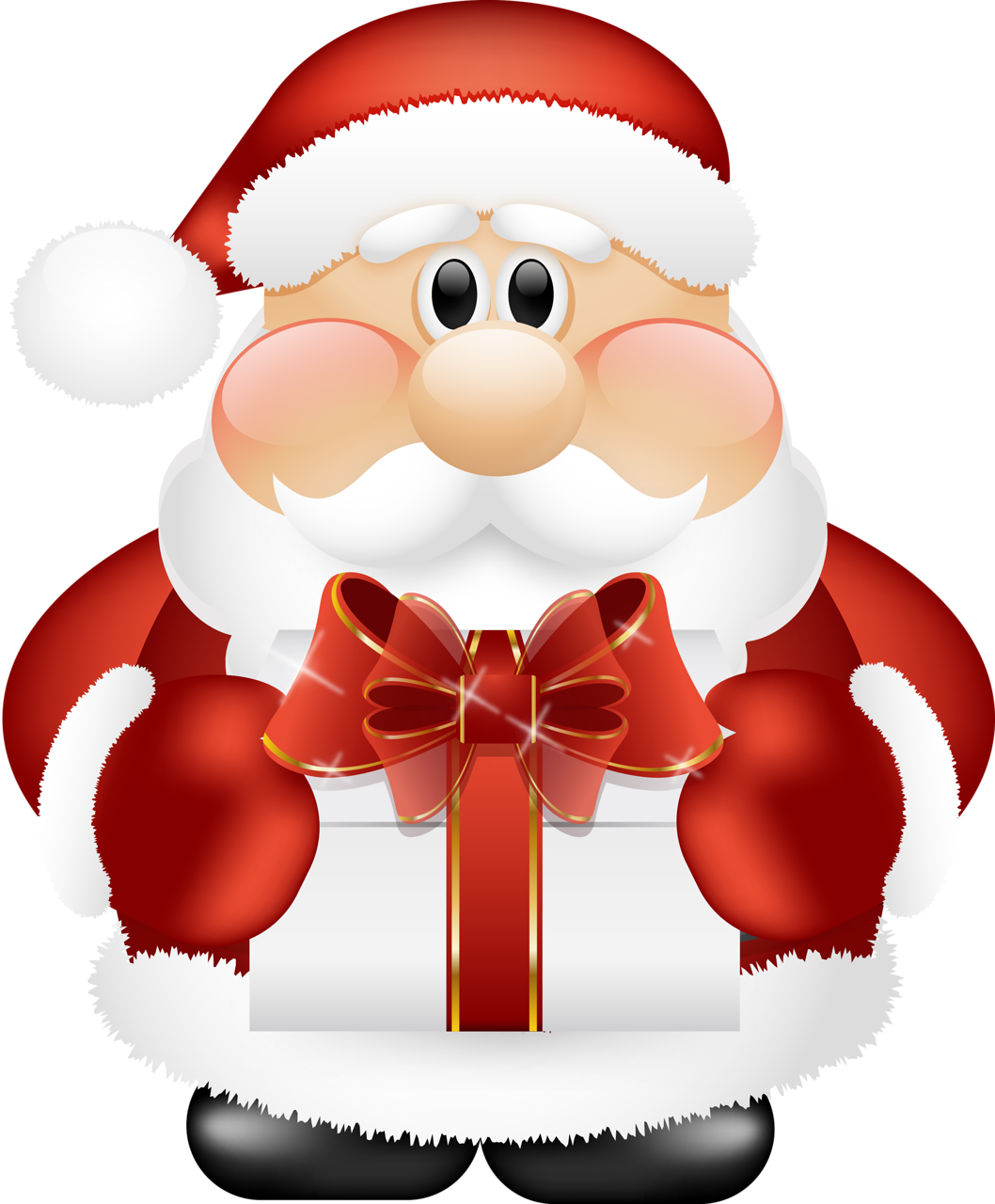 Santa Claus Png Free Download - Cute Santa Claus Png (600x725), Png Download