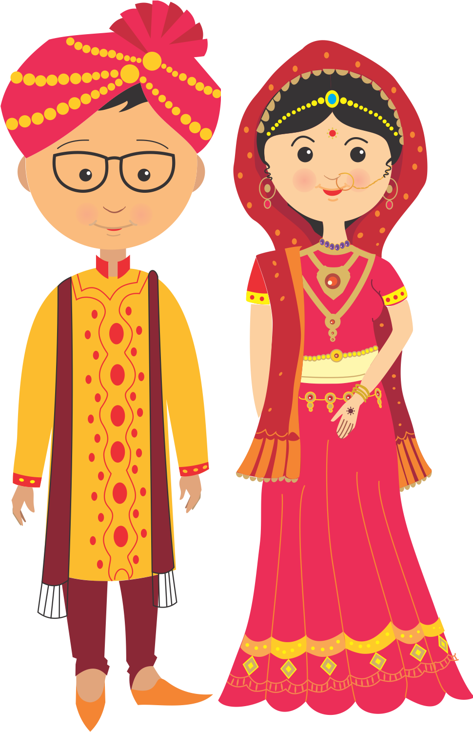 To Create Your Wedding Website For Free - Shaadi Clipart (1015x1519), Png Download