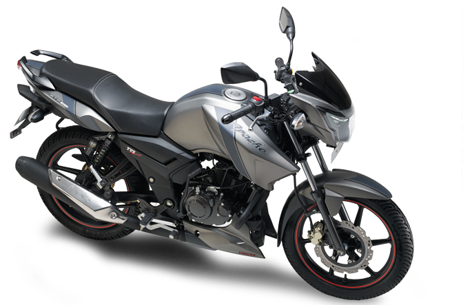 Tvs Apache Rtr 160 - Apache Rtr 180 Matte Grey (722x442), Png Download